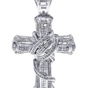 Diamond Cross Pendant| 2.17 Carats| 18.01 Grams