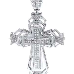 Diamond Cross Pendant| 3.05 Carats| 18.65 Grams