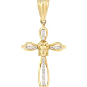 Diamond Cross Pendant | 0.13 Carats | 1.35 Grams