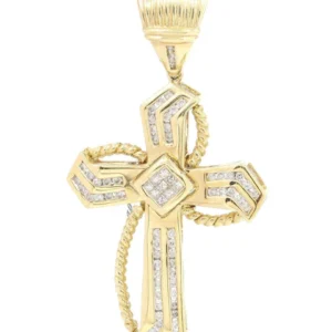 Diamond Cross Pendant | 0.52 Carats | 9.7 Grams