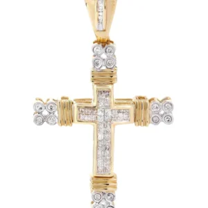Diamond Cross Pendant | 0.68 Carats | 7.11 Grams