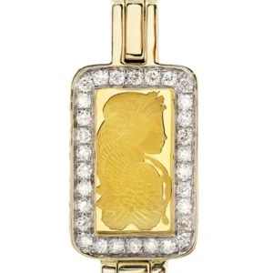 Diamond Dog Tag Pendant |0.86 Carats | 4.91 Grams