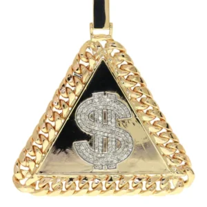 Diamond Dog Tag Pendant| 1.3 Carats| 32.14 Grams