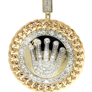 Diamond Dog Tag Pendant| 4.17 Carats| 49.89 Grams