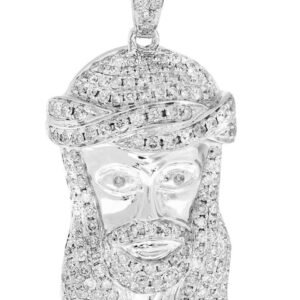 Diamond Jesus Piece | 16.83 Grams | 2.23 Carats