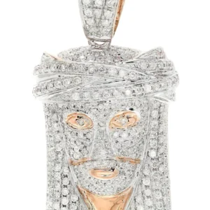 Diamond Jesus Piece | 12.69 Grams | 2.03 Carats