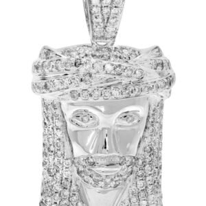 Diamond Jesus Piece | 11.34 Grams | 1.87 Carats