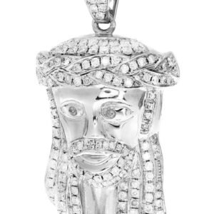 Diamond Jesus Piece | 11.14 Grams | 1.63 Carats