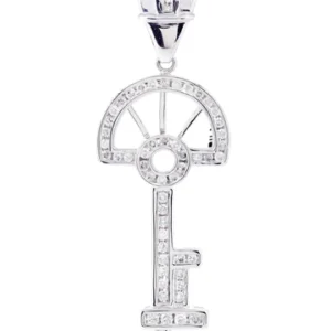 Diamond Key Pendant | 1.03 Carats | 5.96 Grams