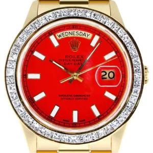 Diamond Rolex Day-Date | 18K Yellow Gold | 36 Mm