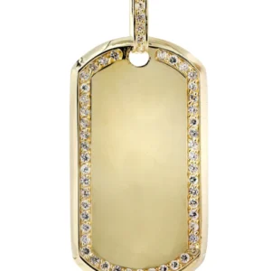 Buy 10K Gold Dogtag Pendant | 18.4 Grams