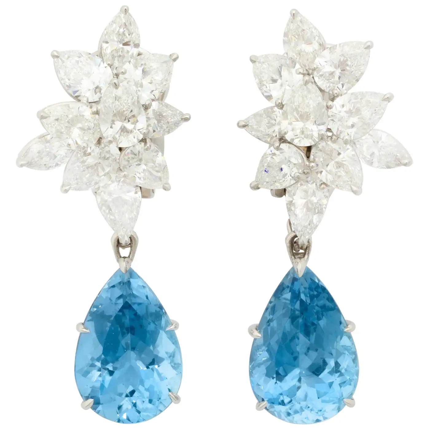 Finest-Pear-Shape-Aquamarine-Drop-Diamond-Platinum-Earrings-1.webp
