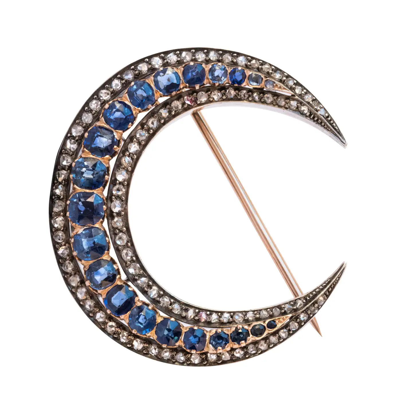 French-Napoleon-3-Antique-Crescent-Moon-Sapphire-Diamond-Brooch-1.webp
