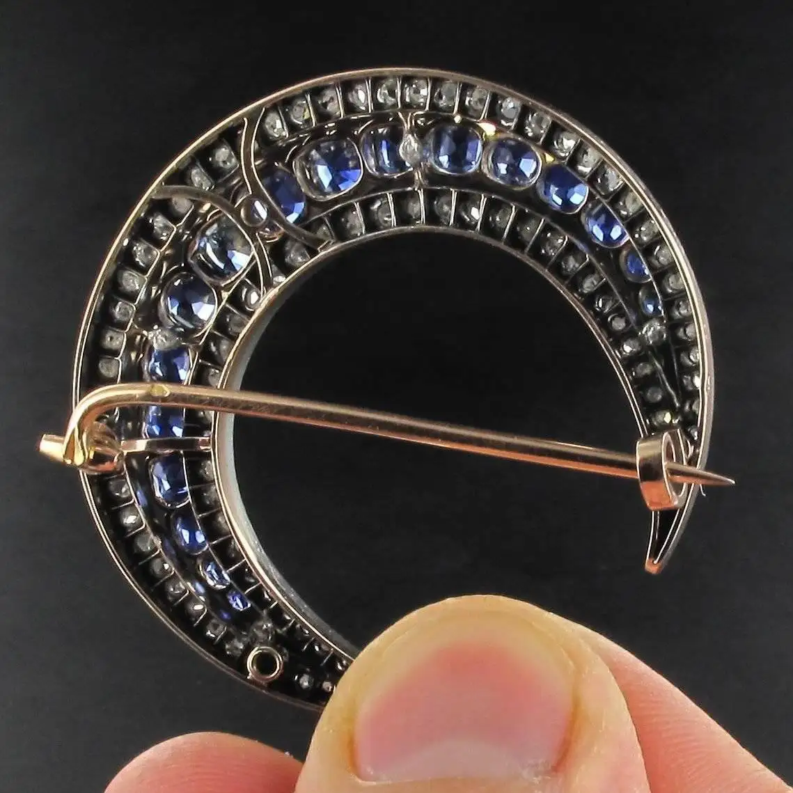 French-Napoleon-3-Antique-Crescent-Moon-Sapphire-Diamond-Brooch-2.webp