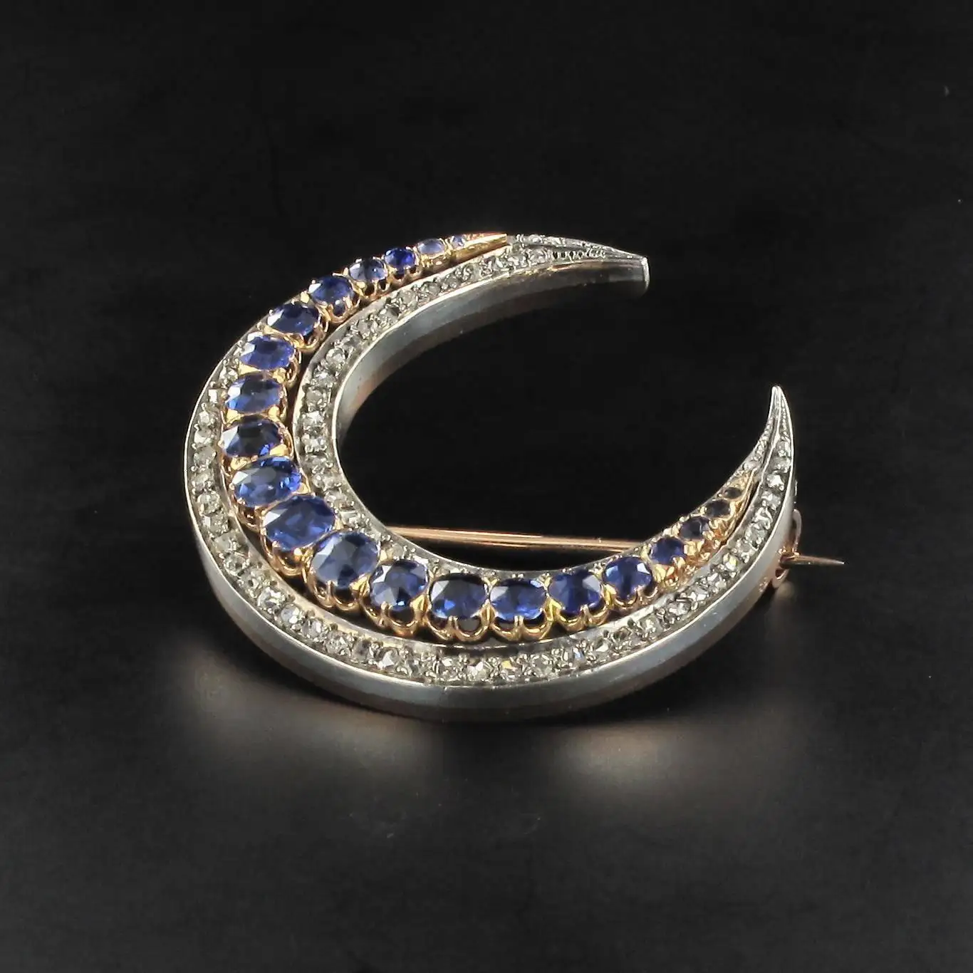 French-Napoleon-3-Antique-Crescent-Moon-Sapphire-Diamond-Brooch-4.webp