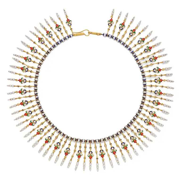 Giuliano-Enamel-Pearl-Gold-Fringe-Necklace-1.webp