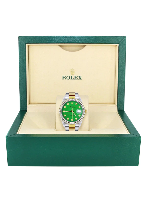 Gold-Rolex-Datejust-Watch-16233-for-Men-36Mm-Green-Dial-Oyster-Band-7.webp