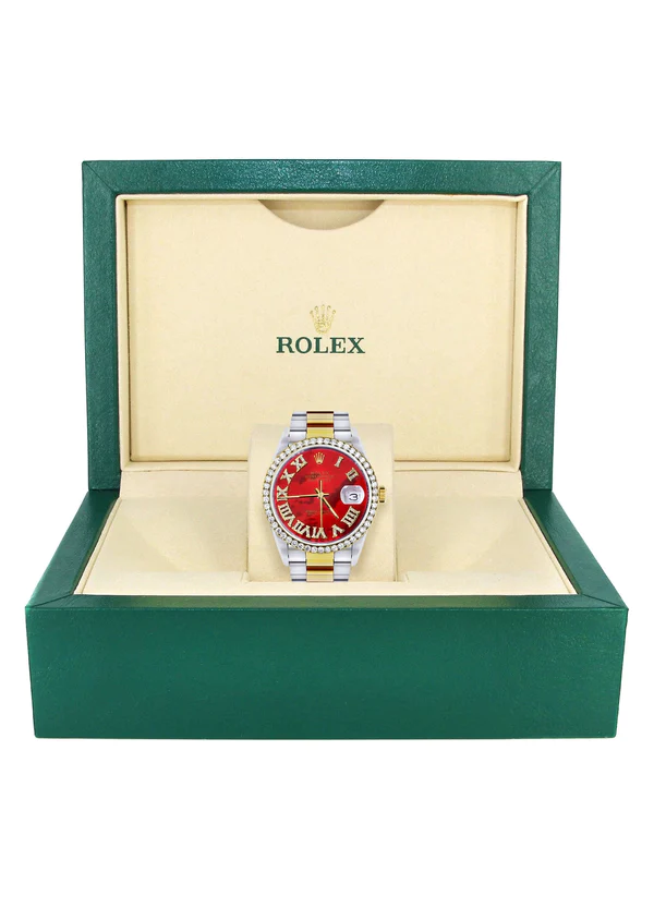 Gold-Steel-Rolex-Datejust-Watch-16233-for-Men-36Mm-Diamond-Red-Roman-Dial-Oyster-Band-7.webp