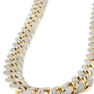 Buy Diamond Miami Cuban Link Chain | Iced Out | Customizable (10MM-20MM)