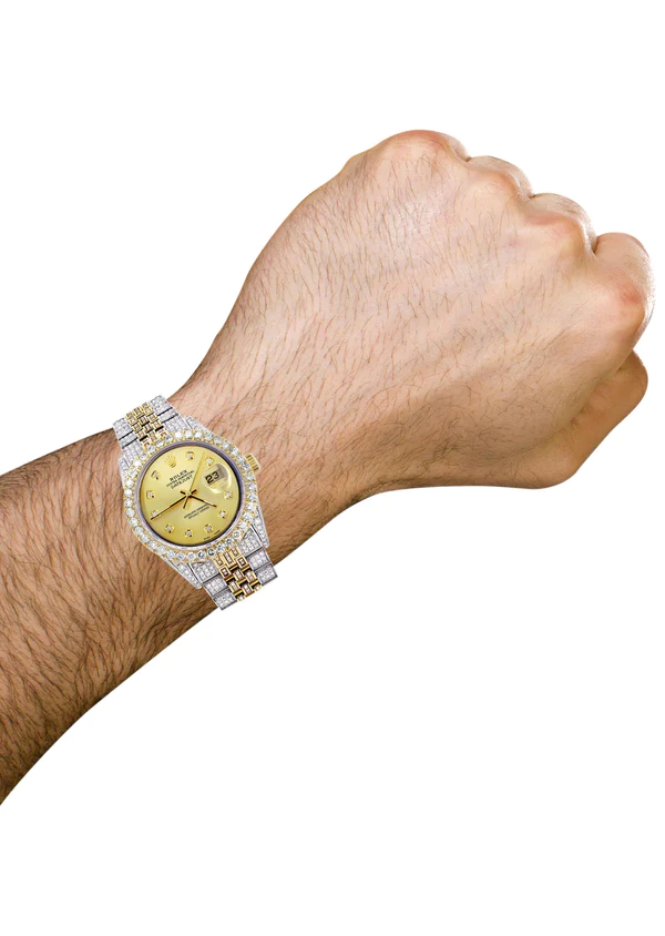 Iced-Out-Rolex-Datejust-36-MM-Two-Tone-10-Carats-of-Diamonds-Gold-Diamond-Dial-3.webp