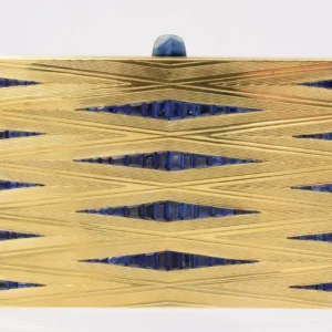 Magnificent French Retro Sapphire Gold Box