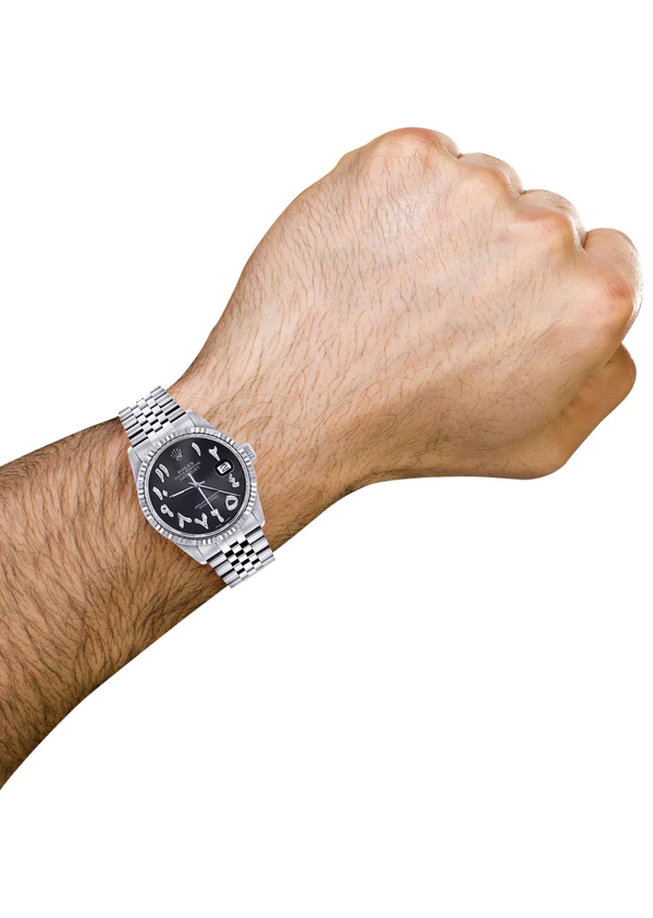 Mens-Rolex-Datejust-Watch-16200-Fluted-Bezel-36Mm-Black-Arabic-Dial-Jubilee-Band-3.webp