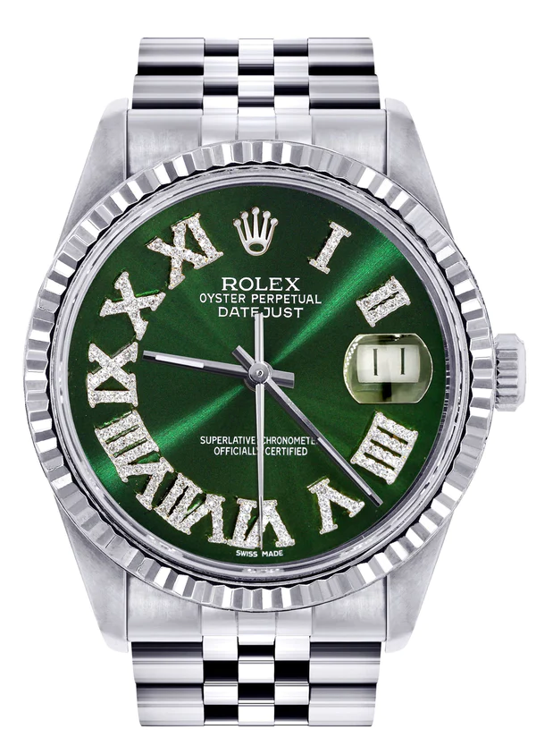 Mens-Rolex-Datejust-Watch-16200-Fluted-Bezel-36Mm-Green-Roman-Numeral-Dial-Jubilee-Band-1.webp