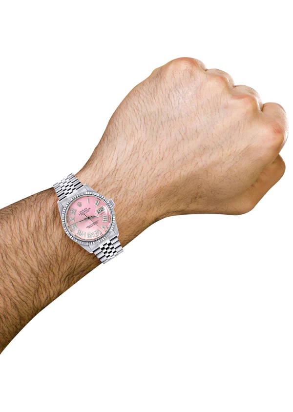Mens-Rolex-Datejust-Watch-16200-Fluted-Bezel-36Mm-Pink-Roman-Numeral-Dial-Jubilee-Band-3.webp
