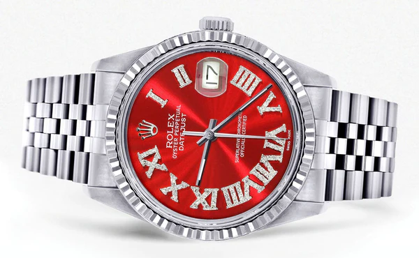 Mens-Rolex-Datejust-Watch-16200-Fluted-Bezel-36Mm-Red-Roman-Numeral-Dial-Jubilee-Band-2.webp