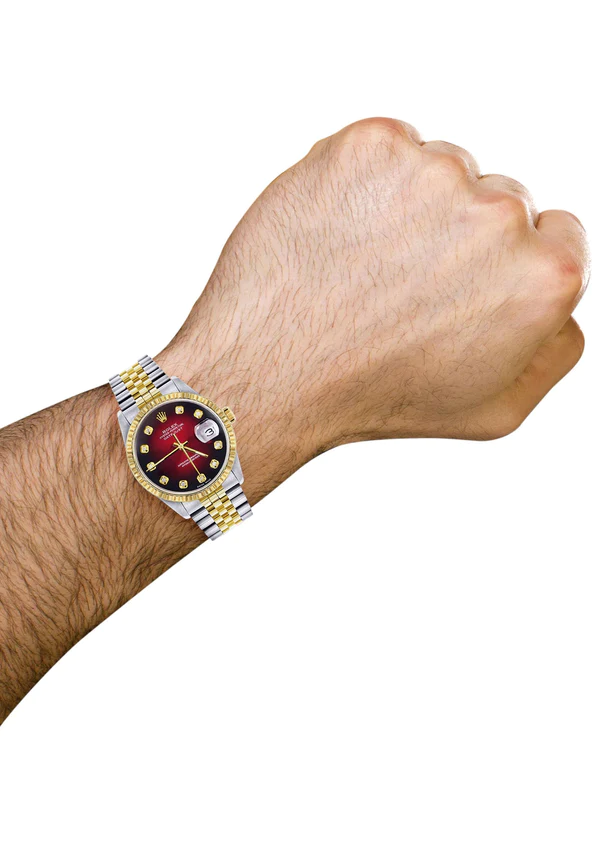Mens-Rolex-Datejust-Watch-16233-Two-Tone-36Mm-Red-Black-Dial-Jubilee-Band-3.webp