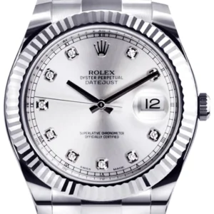 Rolex Datejust 2 | Stainless Steel | 18K White Gold Bezel | 41 Mm