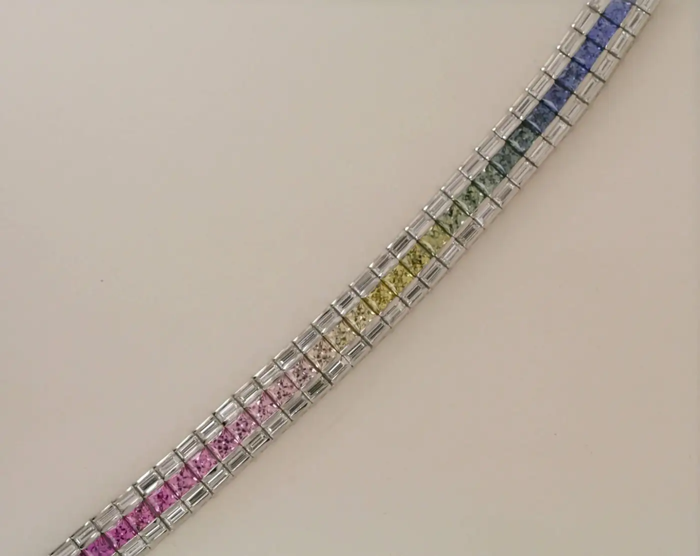 Stunning-Fancy-Rainbow-Sapphire-Platinum-Line-Bracelet-3.webp