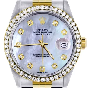 Two Tone Rolex Datejust Watch 16233 for Men | 36Mm | Mother of Pearl Dial | Jubilee Band