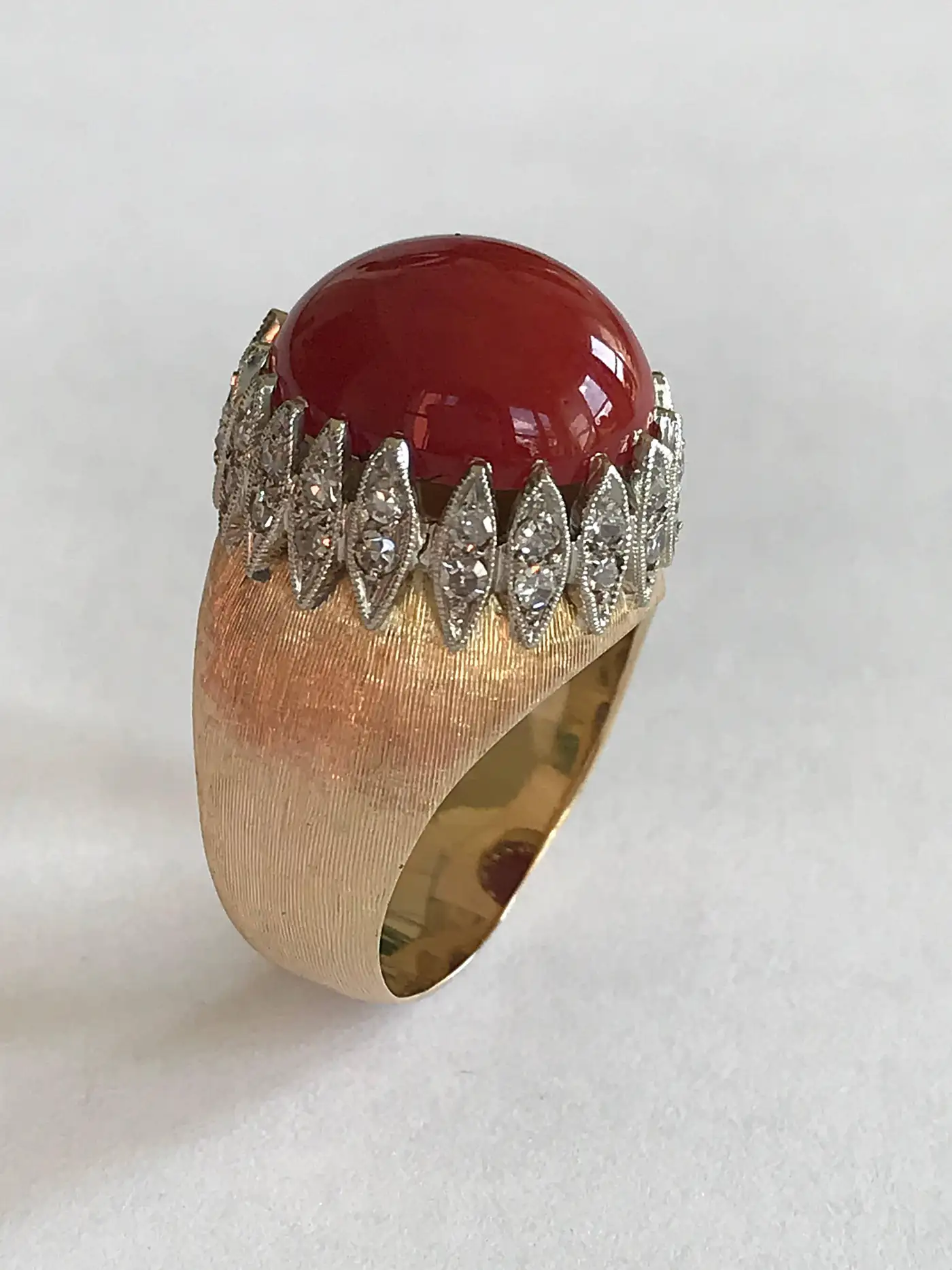 Vintage-Italian-Red-Coral-Diamond-Yellow-Gold-Ring-9.webp