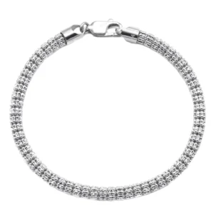 White Gold Men's Ice Bracelet 10K/14K
