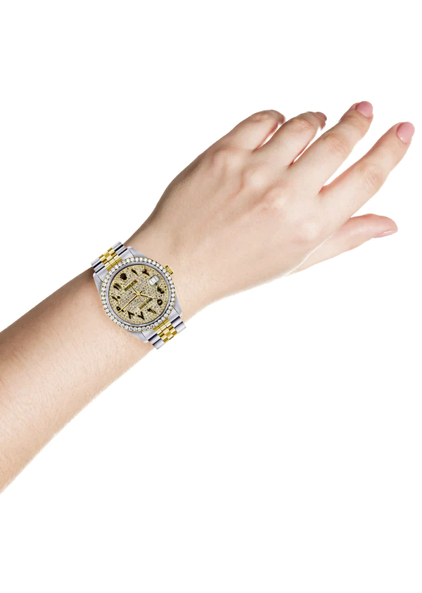 Womens-Diamond-Gold-Rolex-Watch-16233-36Mm-Black-Arabic-Full-Diamond-Dial-Jubilee-Band-4.webp
