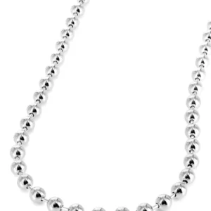 Buy Mens Dog Tag 10K White Gold Chain