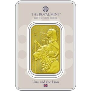 1 oz Great Britain The Great Engravers Collection Una and the Lion Gold Bar (New/ Assay)