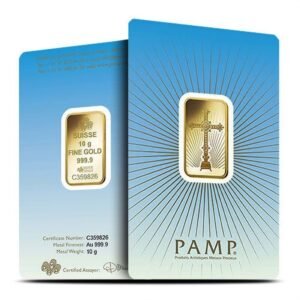 10 Gram Pamp Suisse Cross Gold Bar (New w/ Assay)