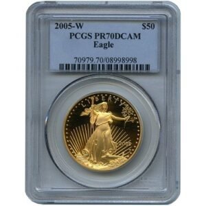 2005-W 1 oz Proof American Gold Eagle Coin PCGS PR70 DCAM