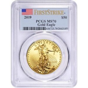 2019 1 oz American Gold Eagle Coin PCGS MS70 FS