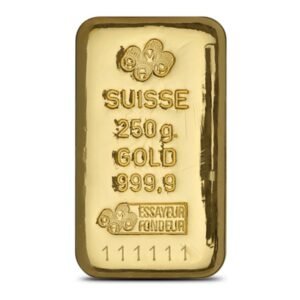 Buy 250 Gram PAMP Suisse Gold Bar (New, Cast w/ Assay)