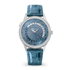 Buy Patek Philippe 7130G-016 Complications World Time White Gold Blue Dial Diamond Bezel