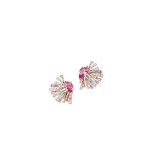 Buy Chaumet Lueurs d'Orage Earrings - White gold, rose gold, pink sapphires, diamonds