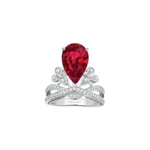 Buy Joséphine Aigrette Impériale 5cts solitaire - Platinum, ruby, diamonds