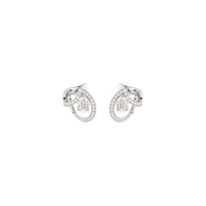 Buy Joséphine Aigrette earrings - White gold, diamonds