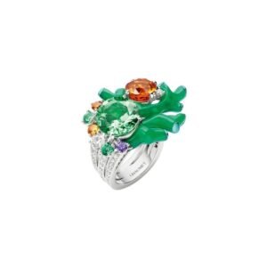 Chaumet Chasse aux Trésors Ring - White gold and titanium, tsavorite garnet