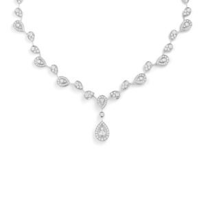 Joséphine Aigrette Impériale transformable necklace - White gold, diamonds
