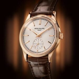 Buy Patek Philippe 6119R-001 Calatrava "Clous de Paris" Rose Gold Hobnail BezelSilver Dial