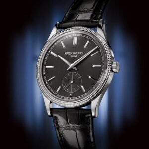 Buy Patek Philippe 6119G-001 Calatrava "Clous de Paris" White Gold Hobnail Bezel Grey Dial